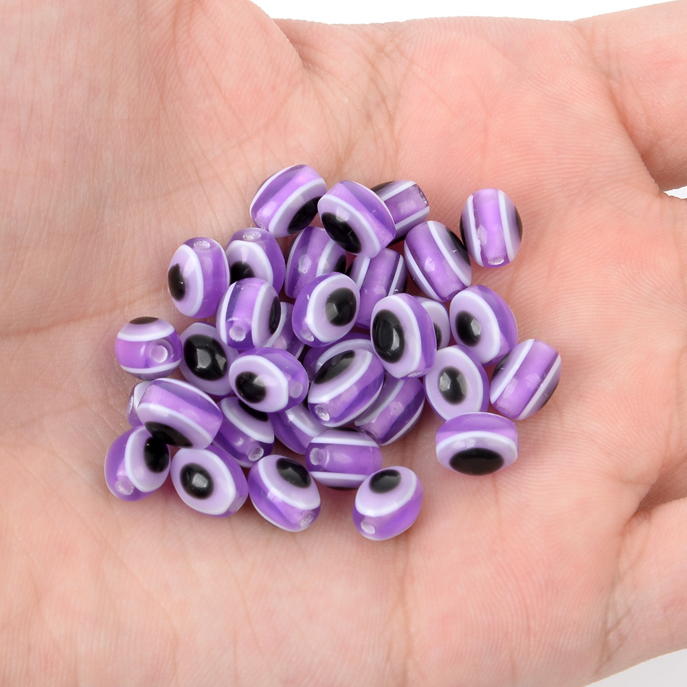 Purple Oval 8*10mm50/Pack