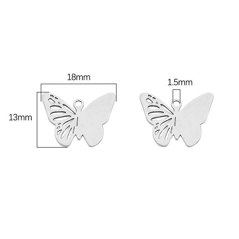 4 semi-gloss butterflies/pack