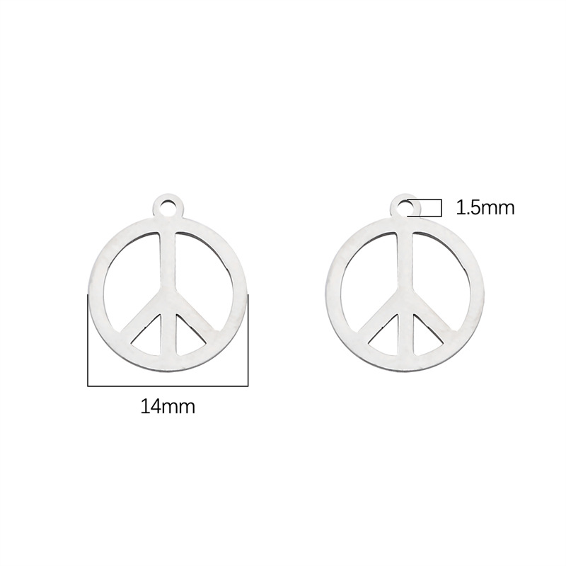 4 peace symbols/pack