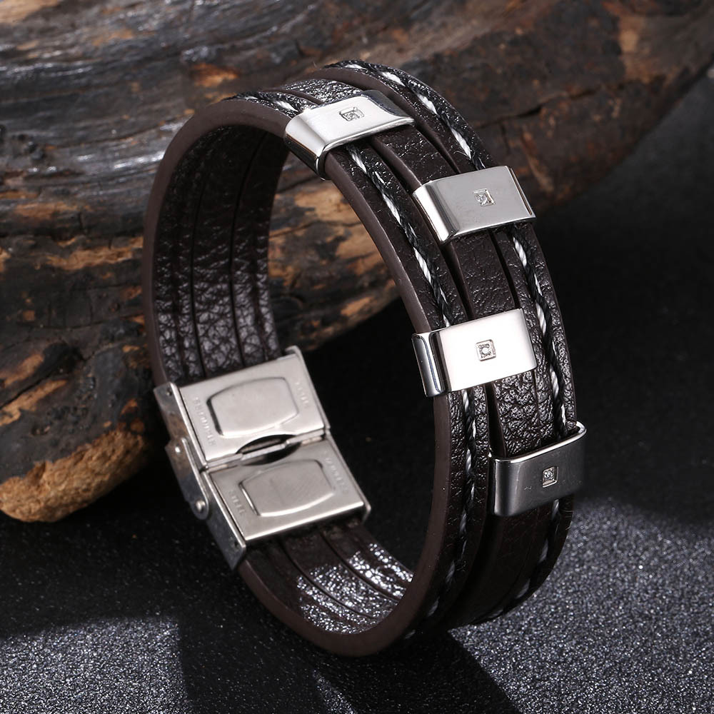 Brown leather [steel color]: 185mm