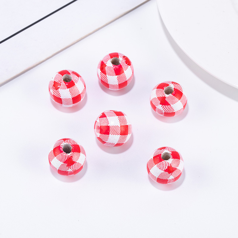 Red and white lattice 12mm