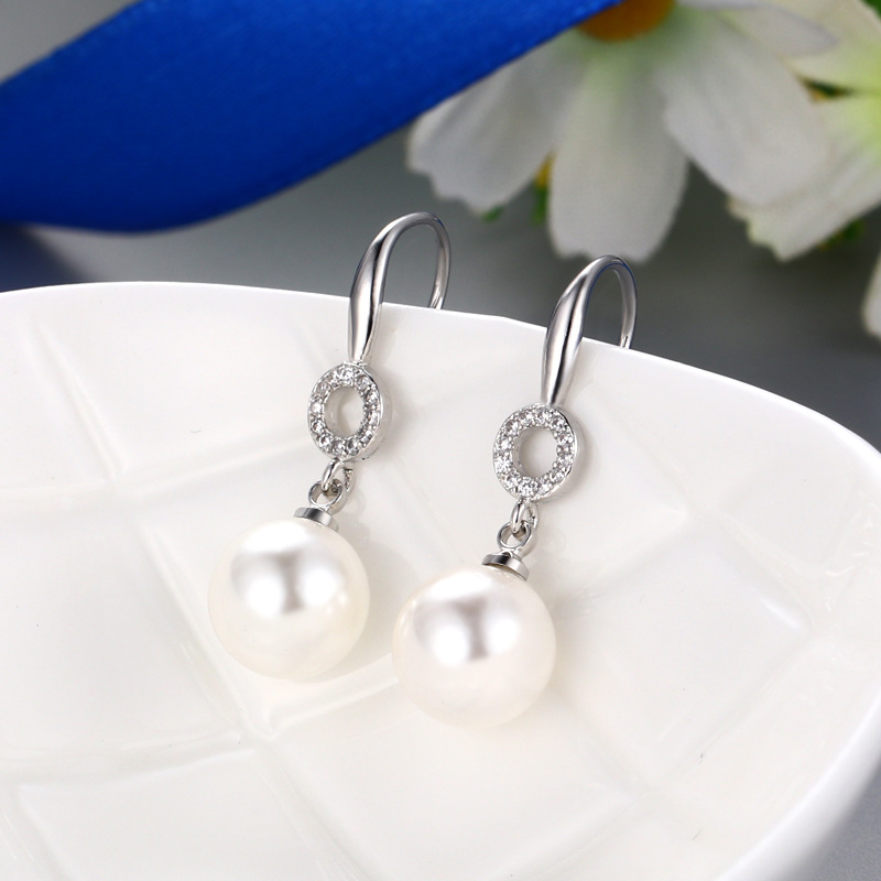 18.3mm Platinum Color Ear Hook Setting Without Pea