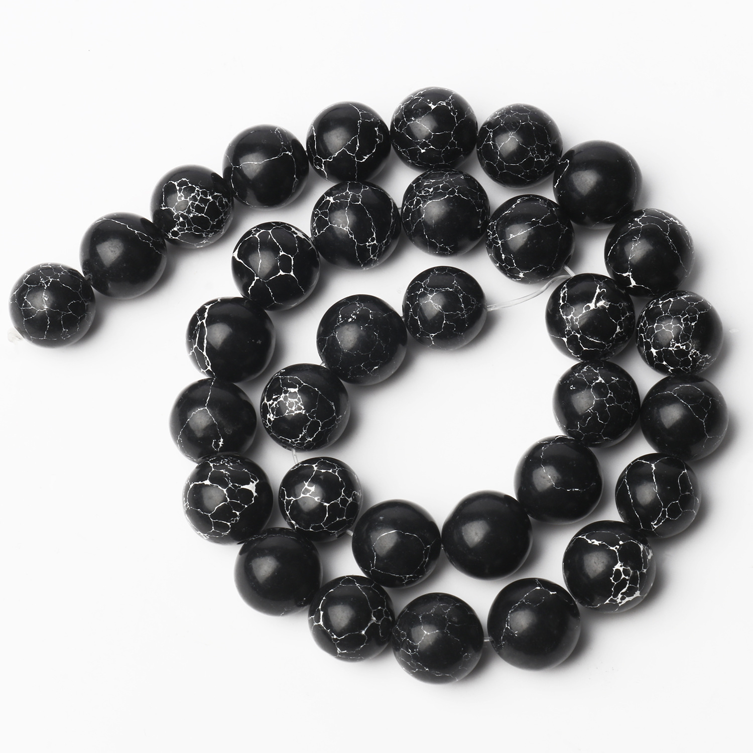Black 6mm (about 62 beads/strand)