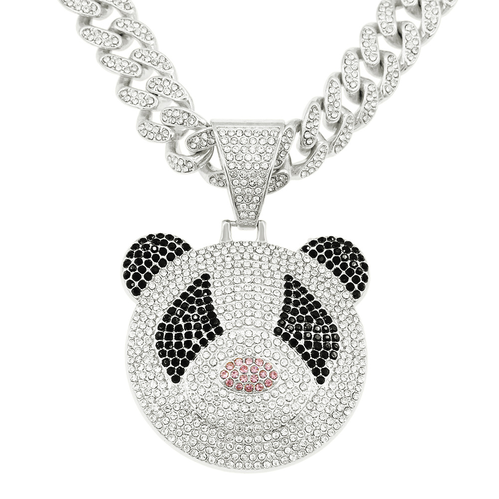 Silver (Panda)-with Cuban chain