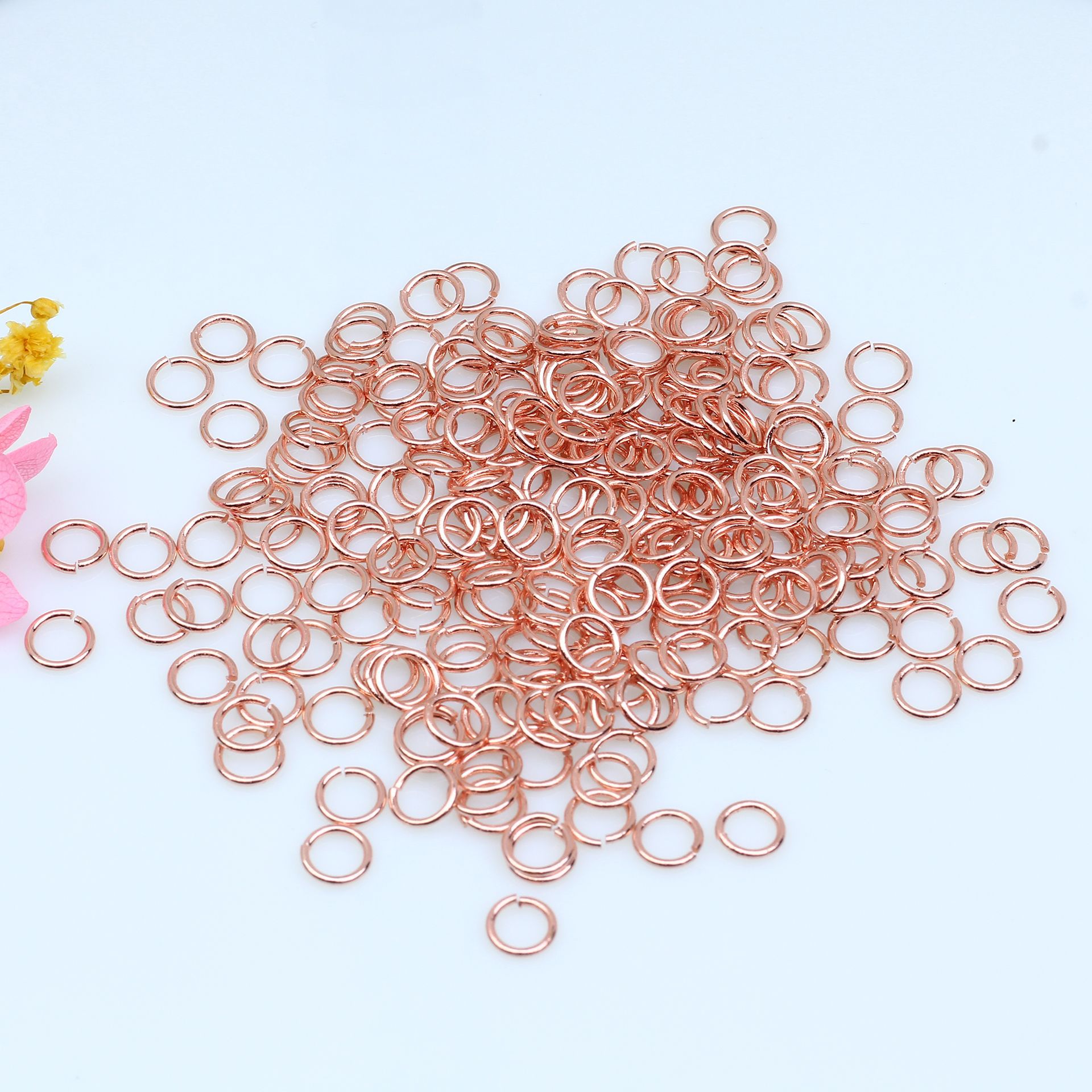 Close the opening ring 3mm rose gold color