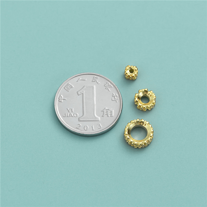 gold color plated 3.8x2.6mm, hole 1.1mm