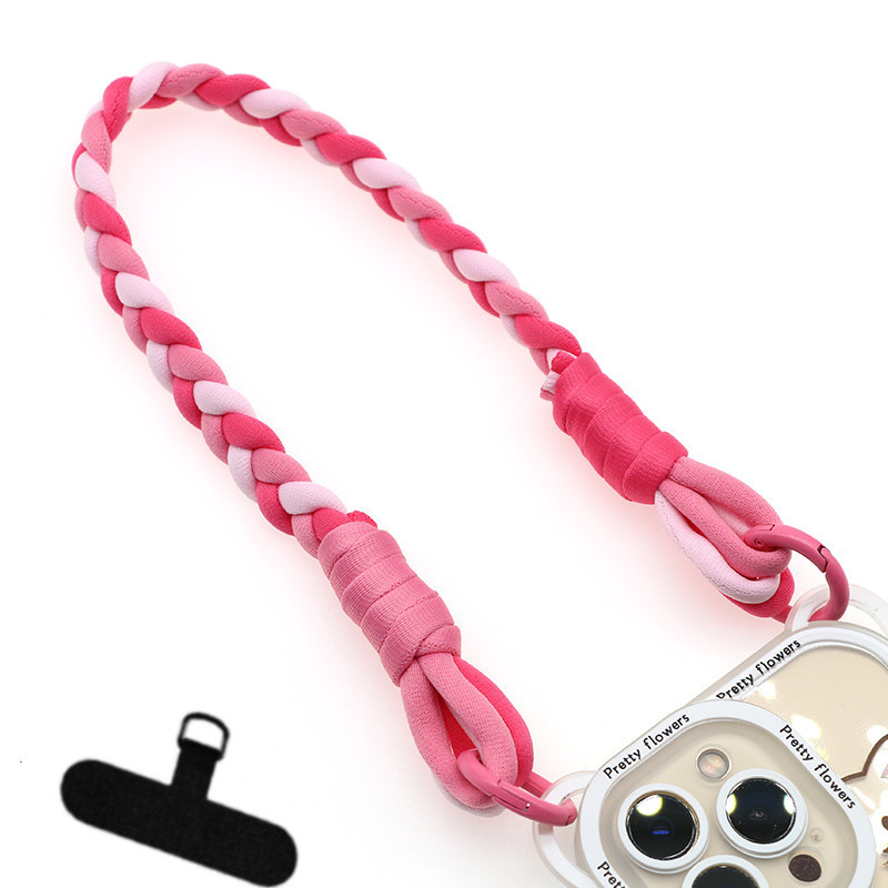Colored circle wrist rope-pink