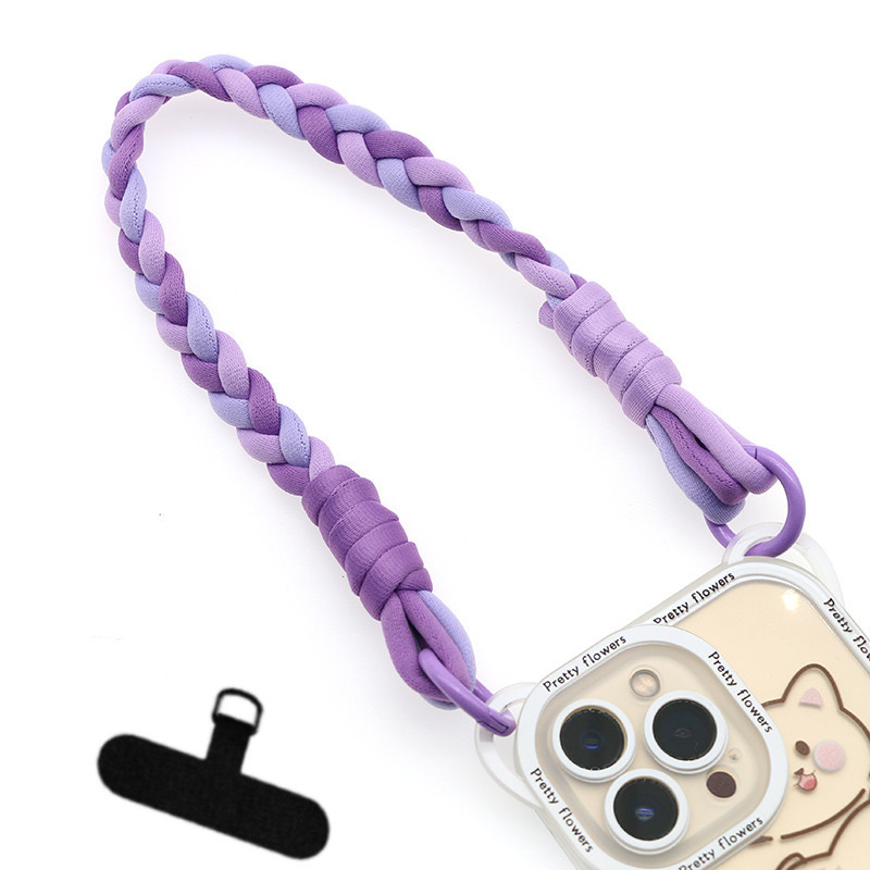 Colored circle wrist rope-purple