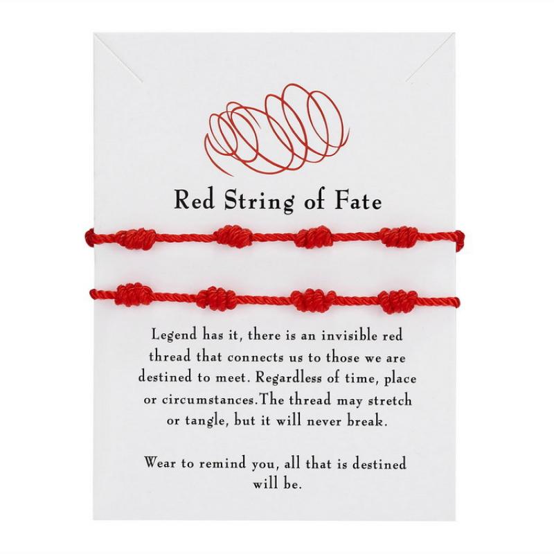 Two pieces of red rope