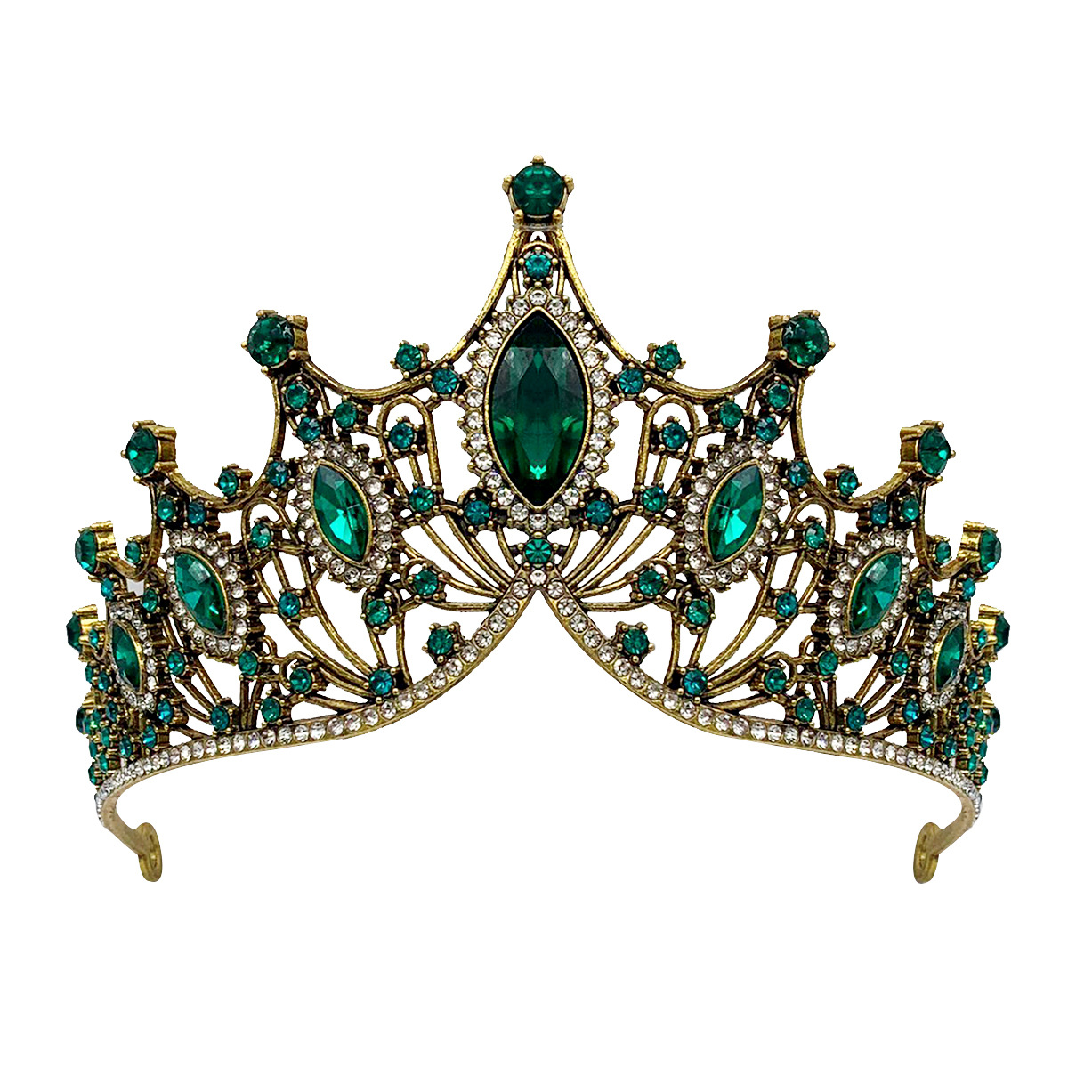 Ancient bronze green diamond