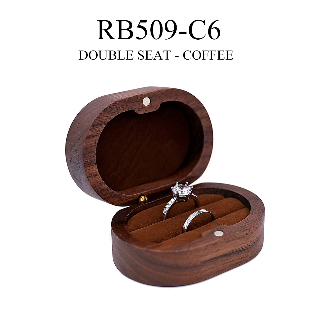 Brown-Double Ellipse RB509-C6 No carving ( blank )