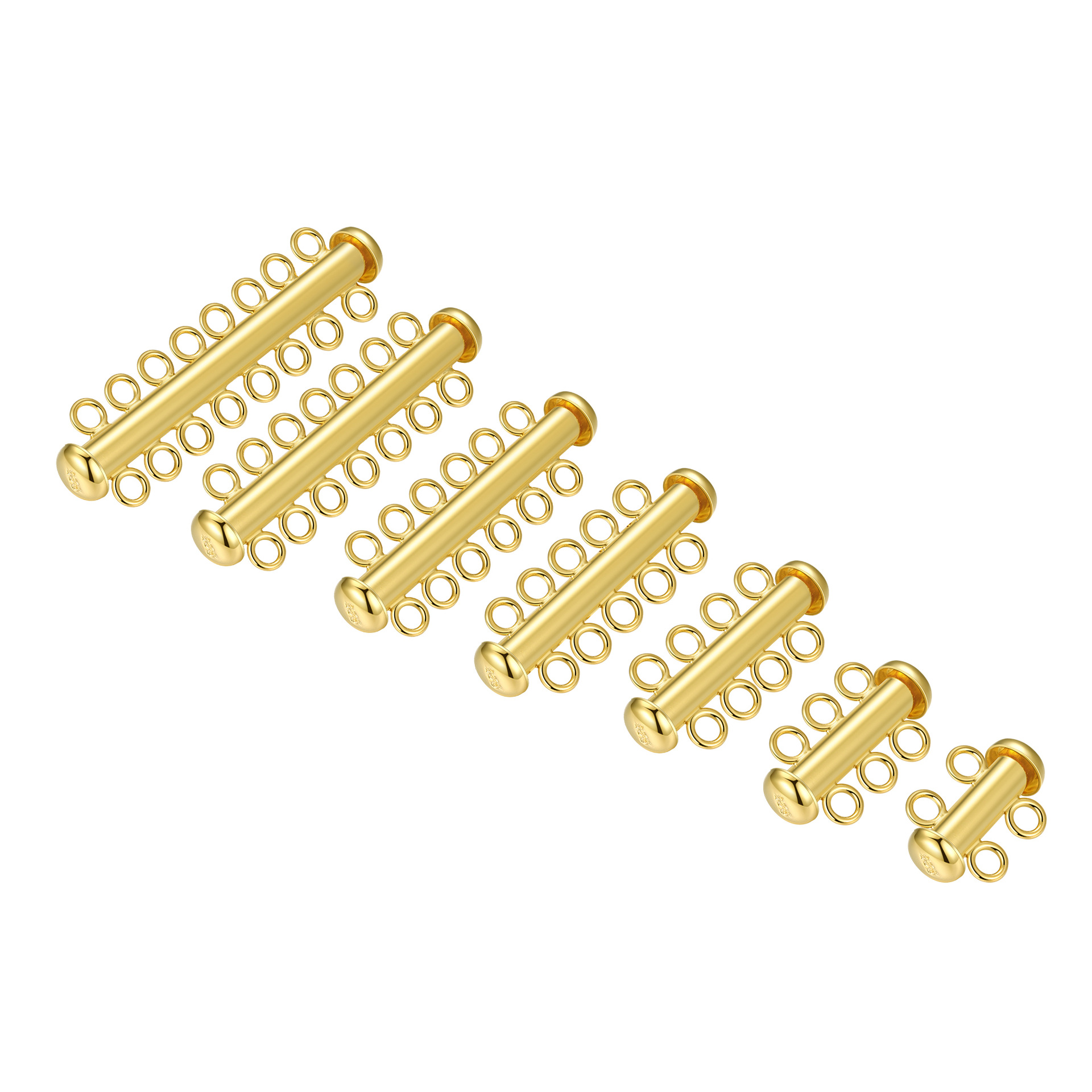 gold color plated 2-strand 16mm