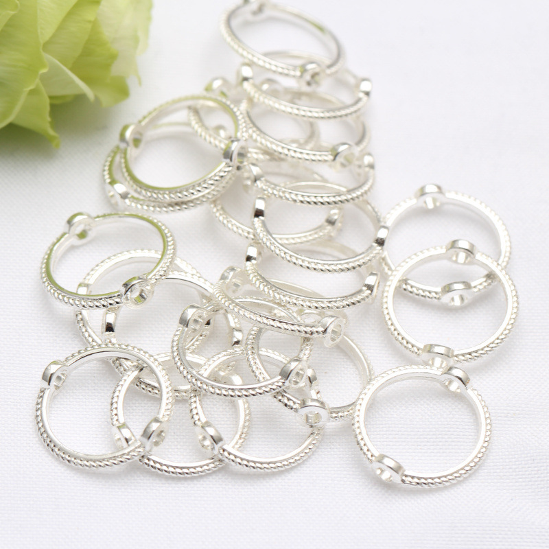 silver color plated 10.5mm, Inner diameter 8.3mm