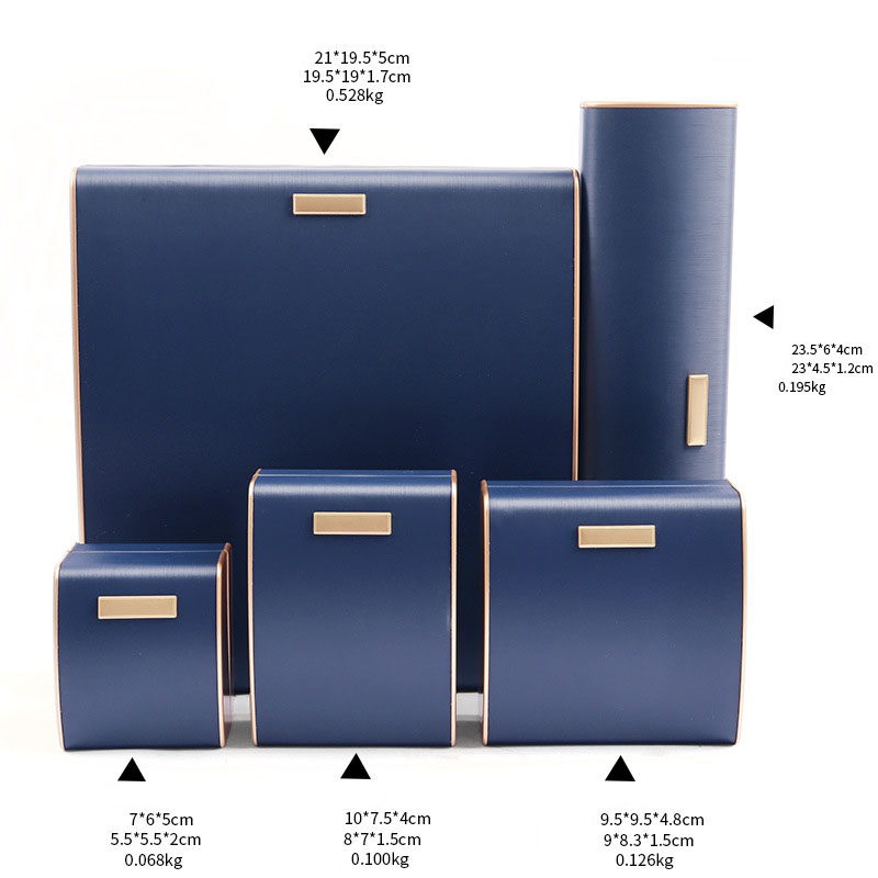 Dark blue Gold Box -21*19.5*5cm