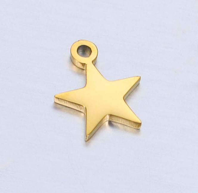 Golden five-pointed star