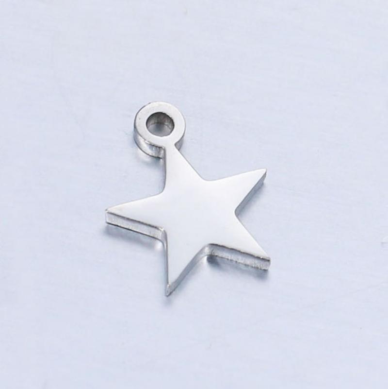 Silver five-pointed star