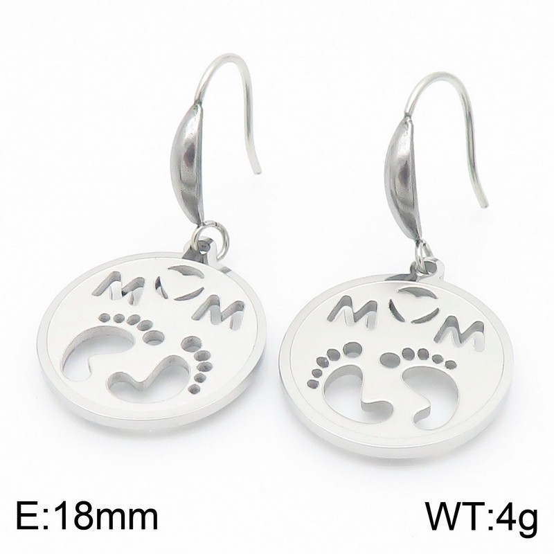 Steel earrings