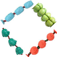 Carved Turquoise Beads