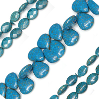 Gold Vein Turquoise Beads