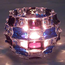 Glass Candle Holder 