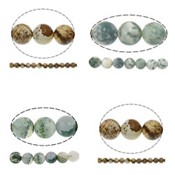 Natural Tree Agate Beads
