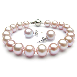 Conjunto de joyas de perla de agua dulce