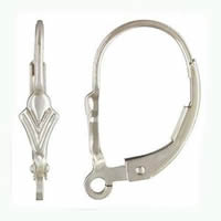 Sterling Silber Hebel Rücke Ohrring Komponente