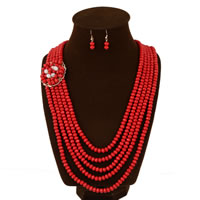Natural Coral Jewelry Set