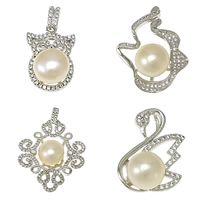 Colgantes de plata esterlina de perlas cultivadas