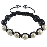 bracelet woven ball de perles en verre 