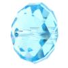 CRYSTALLIZED™ 5040  Crystal Rondelle Spacer, CRYSTALLIZED™, faceted, Aquamarine, 8mm 