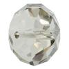 CRYSTALLIZED™ 5040  Crystal Rondelle Spacer, CRYSTALLIZED™, faceted, Crystal Silver Shade, 8mm 