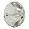 CRYSTALLIZED™ 5040  Crystal Rondelle Spacer, CRYSTALLIZED™, faceted, Crystal Silver Shade, 12mm 