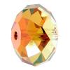 CRYSTALLIZED™ 5040  Crystal Rondelle Spacer, CRYSTALLIZED™, faceted, Crystal Copper, 18mm 