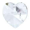 CRYSTALLIZED™ #6202 / 6228 Crystal Heart Pendants, faceted, Crystal 