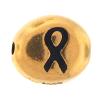 Awareness Ribbon Bead, Zinc Alloy, Oval, plated Approx 