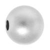Sterling Silber Sternenstaub Perlen, 925 Sterling Silber, rund, plattiert, Falten, keine, 10mm, Bohrung:ca. 2.5mm, verkauft von PC