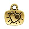 Zinc Alloy Message Pendants, Rectangle, plated cadmium free Approx 3.5mm, Approx 