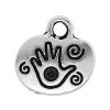 Zinc Alloy Message Pendants, Oval, plated cadmium free Approx 3.5mm, Approx 
