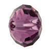 CRYSTALLIZED™ 5040  Crystal Rondelle Spacer, CRYSTALLIZED™, faceted, Amethyst, 4mm 