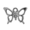 Стерлингового серебра животных подвески, Серебро 925 пробы, бабочка, Другое покрытие, Много цветов для выбора отверстие:Приблизительно 2.5mm, продается PC