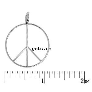 Zinc Alloy paix pendentifs, alliage de zinc, Logo de la paix, Placage, plus de couleurs à choisir, sans cadmium, Vendu par kg
