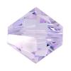 Perle bicône Xilion cristal CRYSTALLIZED™5328, CRYSTALLIZED™, facettes, violette, 3mm Vendu par sac