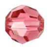 CRYSTALLIZED™ 5000 6mm Crystal Round Beads, CRYSTALLIZED™, faceted, Padparadscha, 6mm 