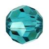 CRYSTALLIZED™ 5000 6mm Crystal Round Beads, CRYSTALLIZED™, faceted, Blue Zircon, 6mm 
