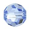 CRYSTALLIZED™ 5000 6mm Crystal Round Beads, CRYSTALLIZED™, faceted, Lt Sapphire, 6mm 