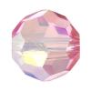 CRYSTALLIZED™ 5000 6mm Crystal Round Beads, CRYSTALLIZED™, faceted, Light Rose AB, 6mm 
