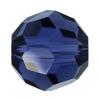 CRYSTALLIZED™ 5000 6mm Crystal Round Beads, CRYSTALLIZED™, faceted, Dark Sapphire, 6mm 