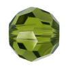 CRYSTALLIZED™ 5000 8mm Crystal Round Beads, CRYSTALLIZED™, faceted, Olivine, 8mm 