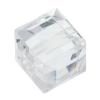 CRYSTALLIZED™ 5601 4mm Crystal Cube Bead, CRYSTALLIZED™, faceted, Crystal, 4mm 